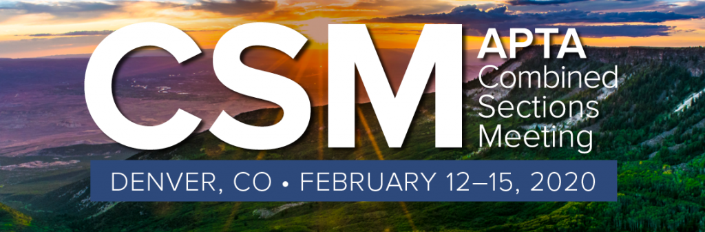 APTA CSM EcoPro Conference