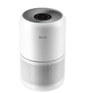 silver cylindrical air purifier 