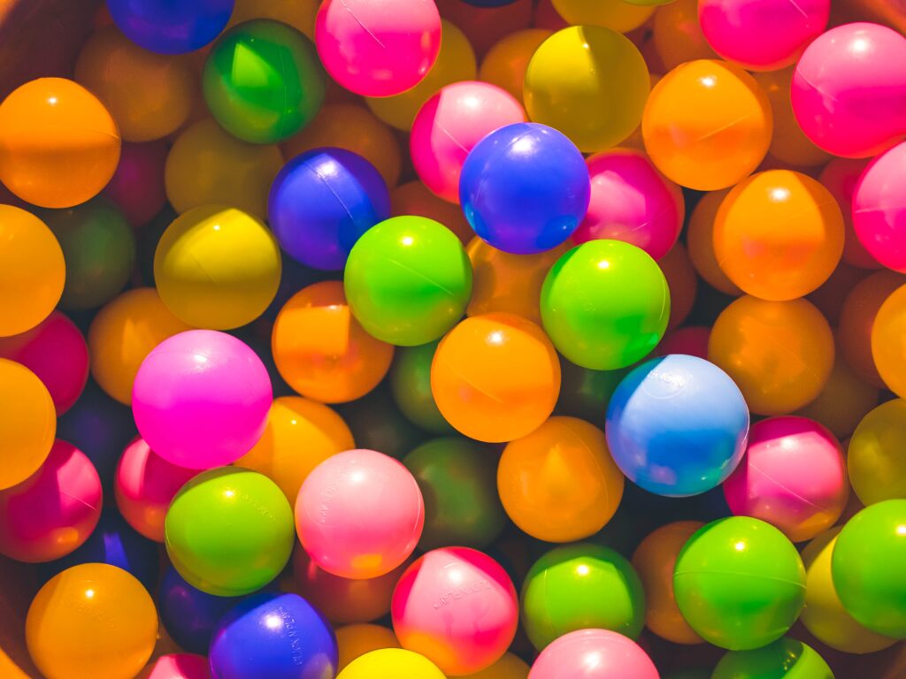 colorful plastic balls