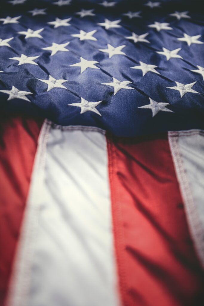 image of american flag horizontal